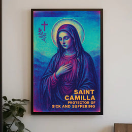 Saint Camilla Protector of the Sick and Suffering Poster
