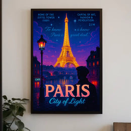 Paris City of Light Poster