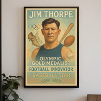 Celebrating a Sports Legend Jim Thorpe Poster