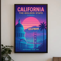 California The Golden State Poster