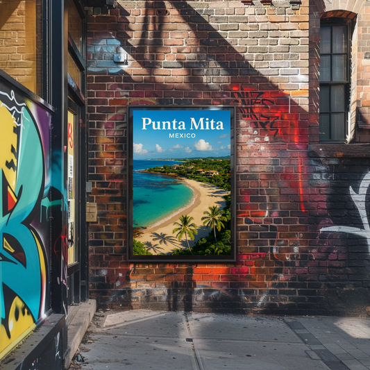 Punta Mita Mexico Coastline Villas Travel Poster