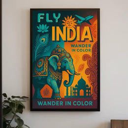 Wander In Color Fly India Poster