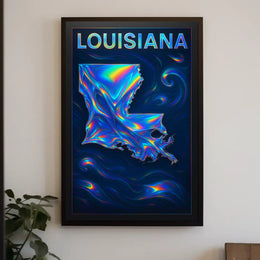 Louisiana In Vibrant Hues Poster