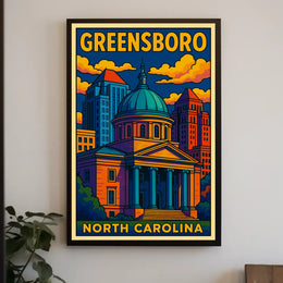 Greensboro, North Carolina Poster