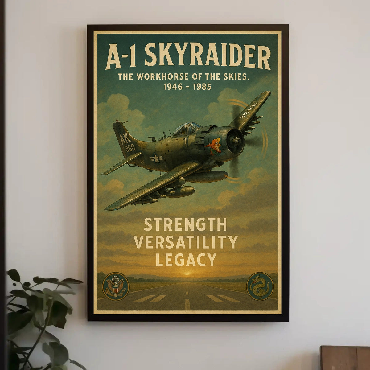 A-1 Skyraider The Workhorse of the Skies Poster