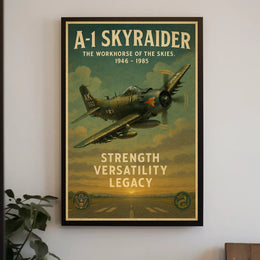A-1 Skyraider The Workhorse of the Skies Poster