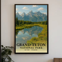 Grand Teton National Park Scenic Poster Print