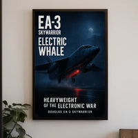 Electric Whale Douglas EA-3 Skywarrior Poster PosterGoat