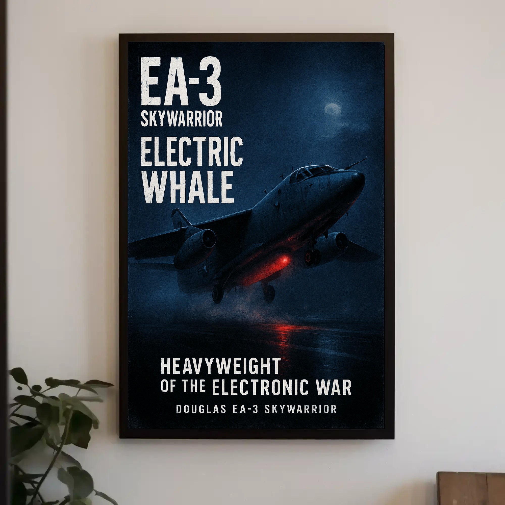 Electric Whale Douglas EA-3 Skywarrior Poster PosterGoat