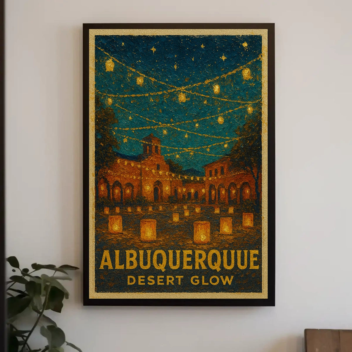 Albuquerque Desert Glow Poster