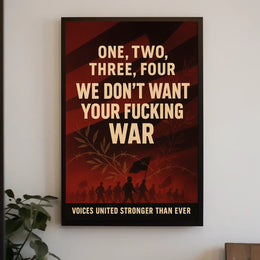 Voices United Against War Poster
