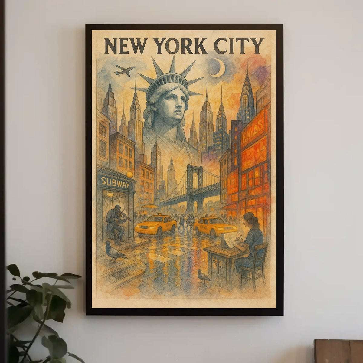 New York City A Vibrant Metropolis Poster