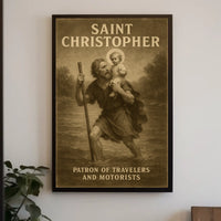 Saint Christopher Patron Of Travelers Poster