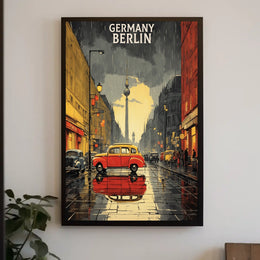 Berlin in the Rain Poster