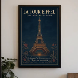 La Tour Eiffel The Iron Lady of Paris Poster