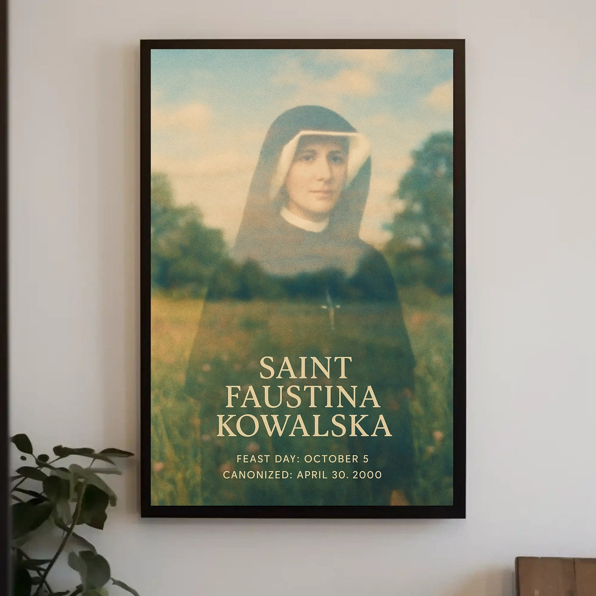 Saint Faustina Kowalska Poster