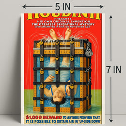 Houdini's Sensational Mystery Poster PosterGoat