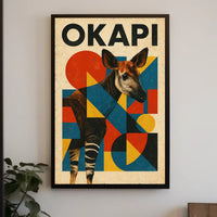 Okapi Art Poster