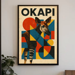 Okapi Art Poster