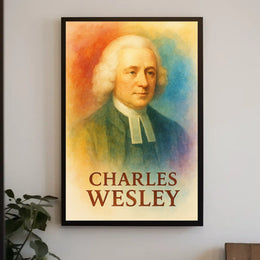 Charles Wesley Heritage Poster: Classic 18th-Century Portrait Art