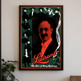 Laurant The Man of Many Mysteries Vintage Cultural Poster