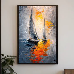 Sailing into the Sunset Poster