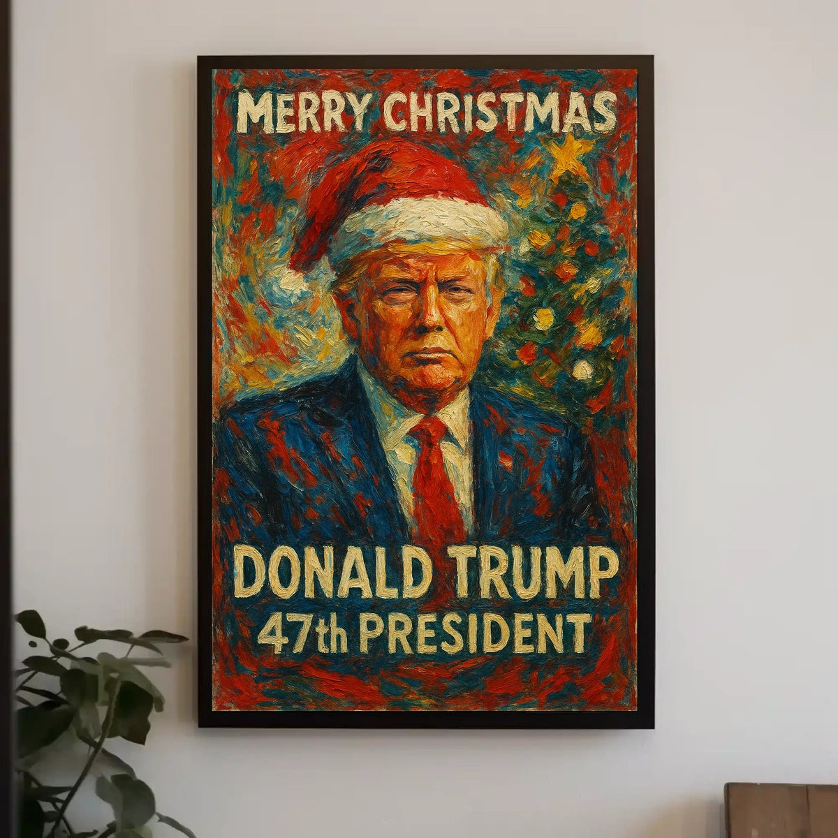 Merry Christmas Donald Trump Holiday Political Poster