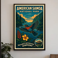 American Samoa National Park Untouched Symphony Poster