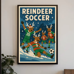 Reindeer Soccer Extravaganza Poster