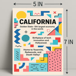 California The Golden State Poster PosterGoat