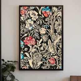 Floral Elegance Wall Art Print for Home Decor
