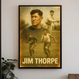 Jim Thorpe Athletic Icon Poster