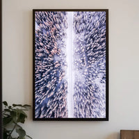 Winter Wonderland Aerial View Poster