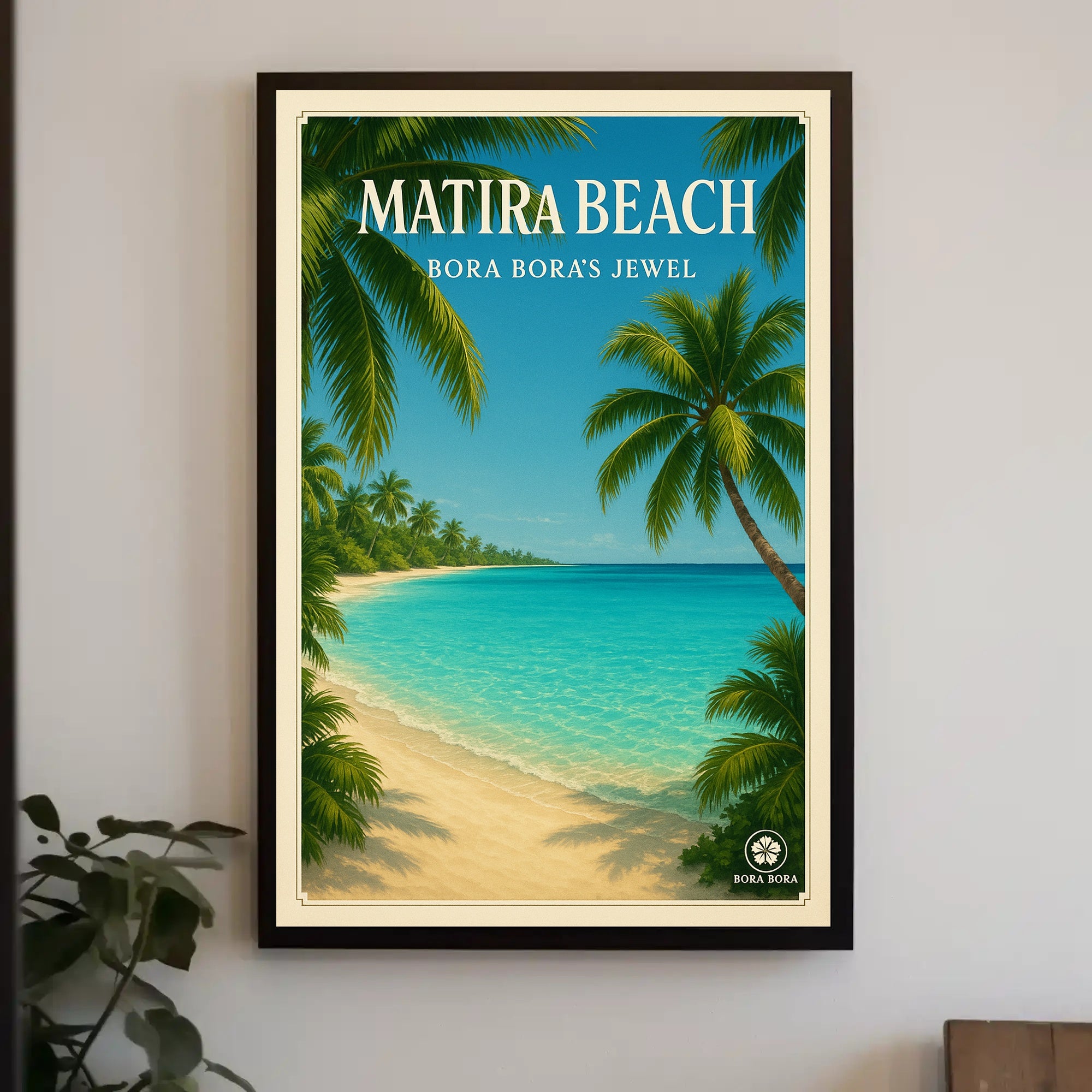 Tropical Paradise Getaway: Vintage Travel Poster PosterGoat