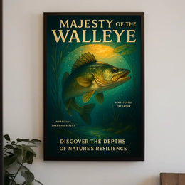 Majesty Of The Walleye Poster