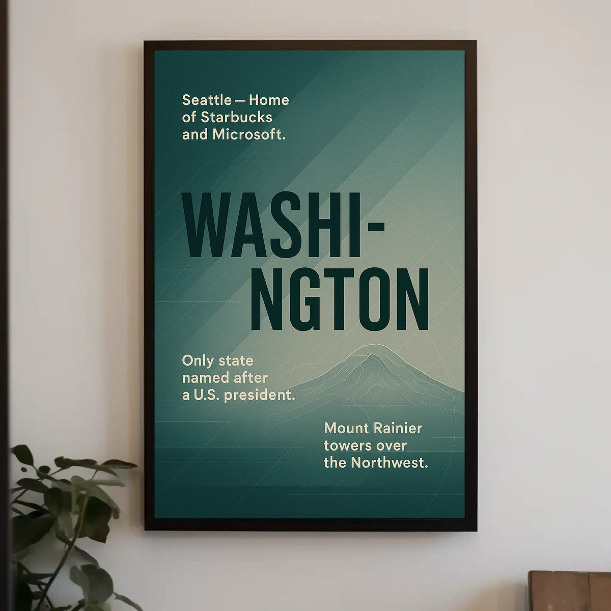 Washington A Tribute To The Evergreen Poster