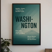 Washington A Tribute To The Evergreen Poster