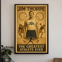 Jim Thorpe Legendary Athlete Poster