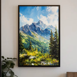 Slovakia High Tatras Mountain Landscape Scenic Poster