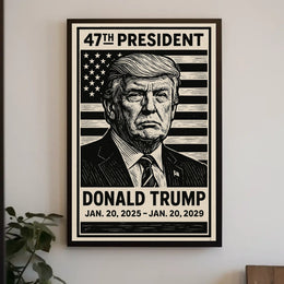 Donald Trump 47th President Poster