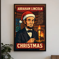 Abraham Lincoln Christmas Poster
