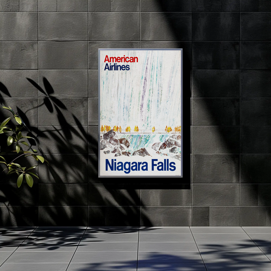 Niagara Falls American Airlines Tour Vintage Poster