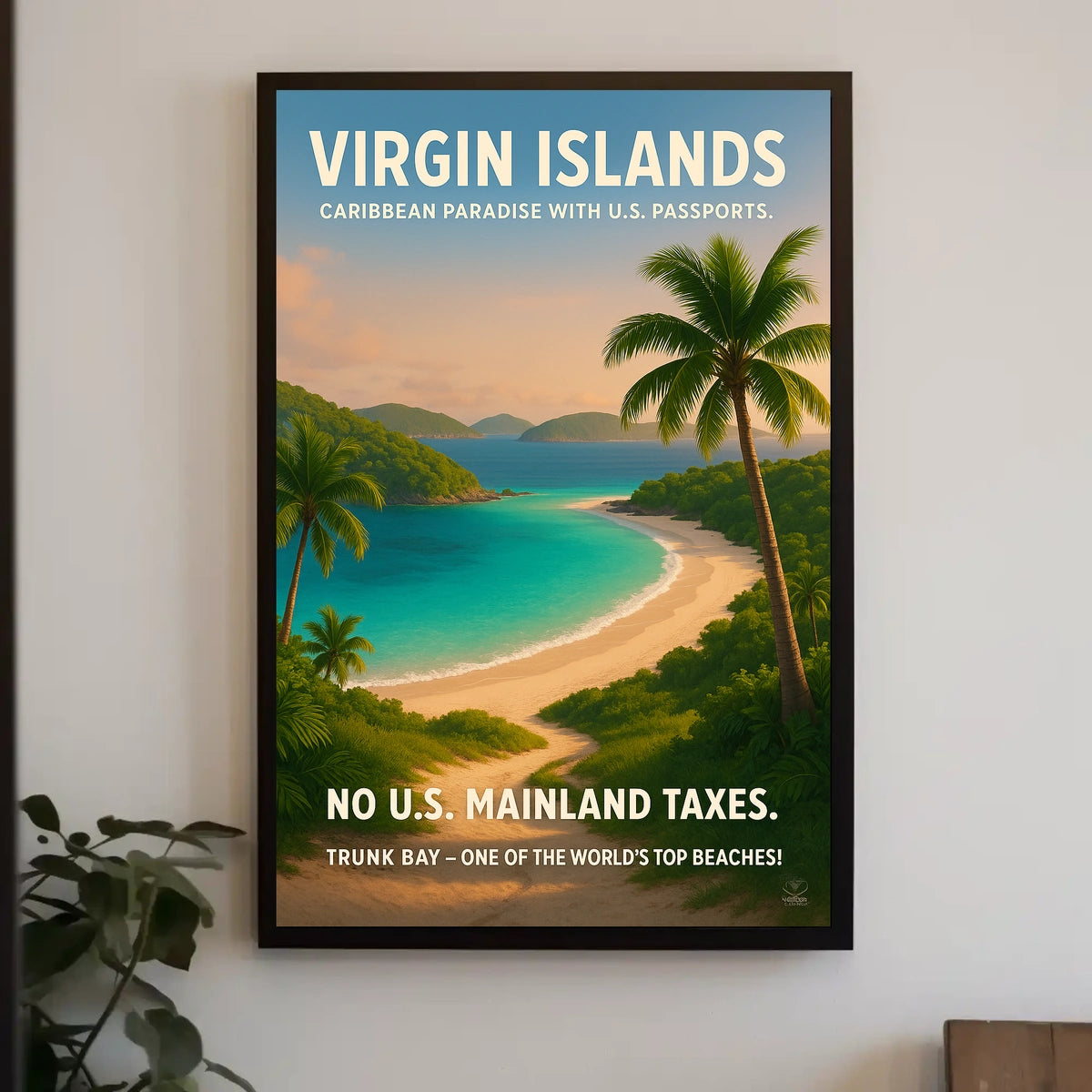 Virgin Islands Caribbean Paradise Poster