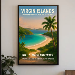 Virgin Islands Caribbean Paradise Poster
