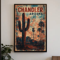 Chandler, Arizona Vintage Vintage Poster