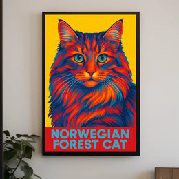 Norwegian Forest Cat Poster