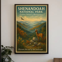 Shenandoah National Park Scenic Wildlife Vintage Poster