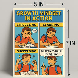 Growth Mindset in Action Poster PosterGoat