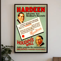 Hardeen Magic Legacy Vintage Cultural or Heritage Poster