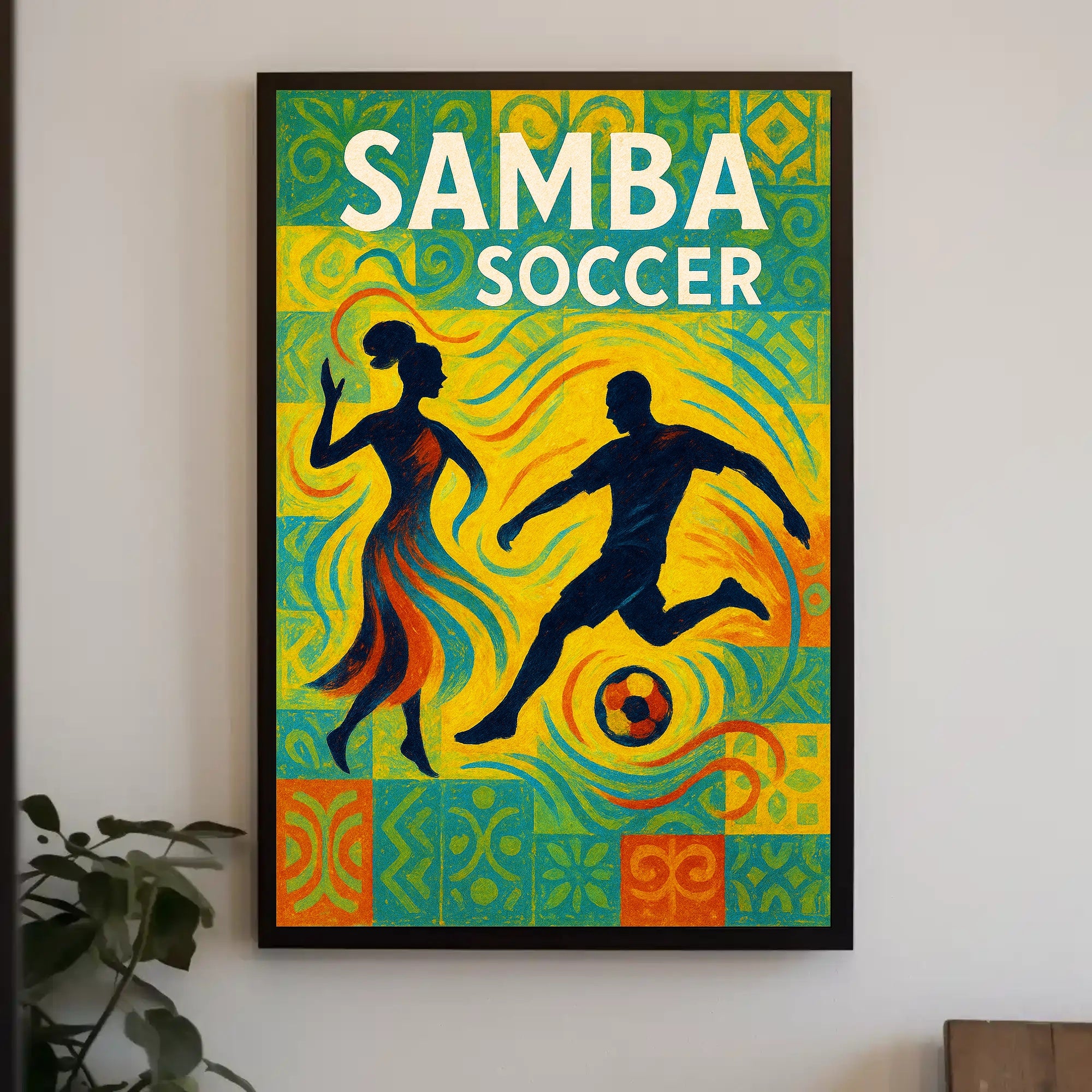 Samba Soccer Poster PosterGoat